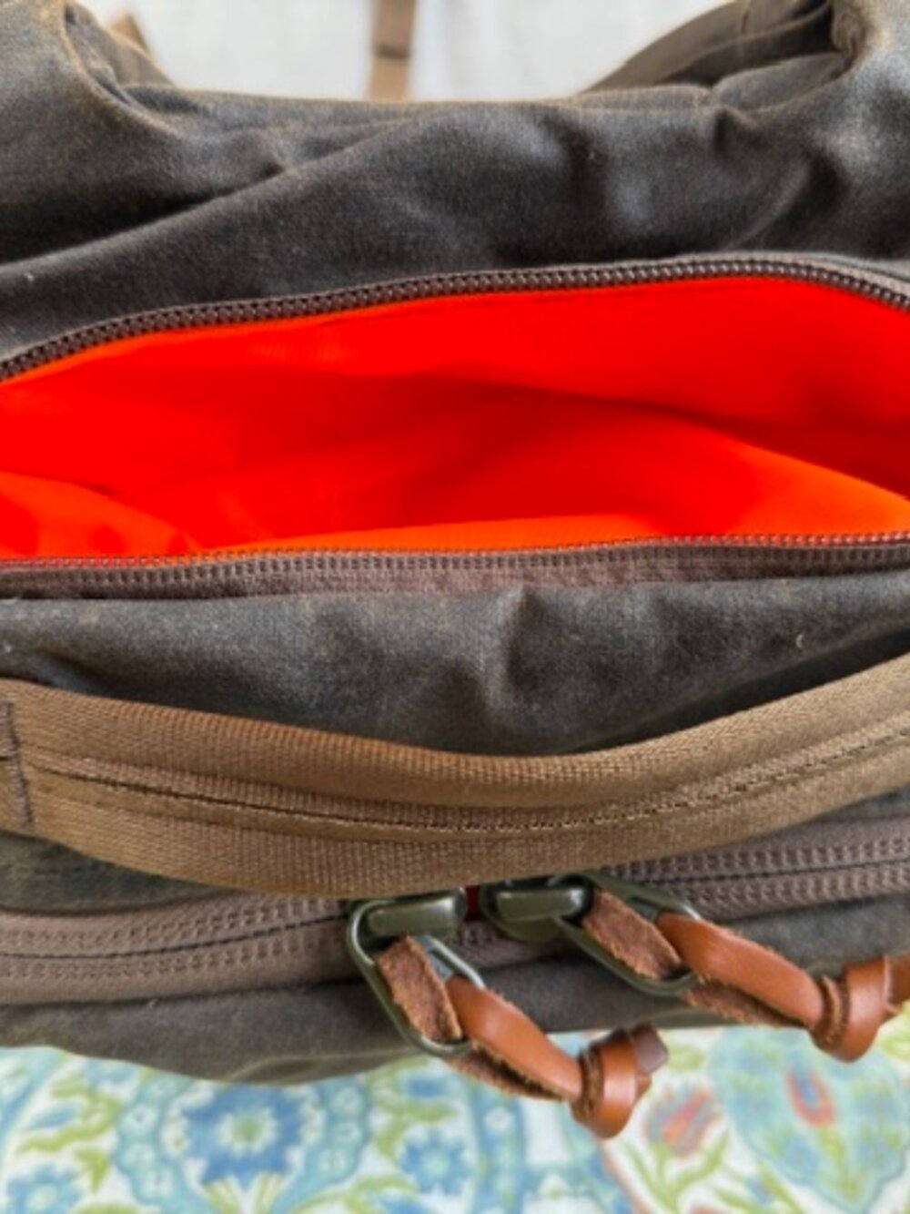 Evergoods Waxed Canvas & Leather Bookbag Backpack - Picture 4 of 10